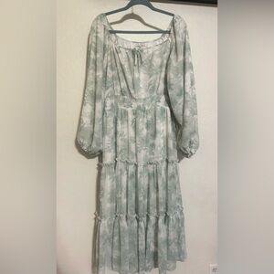 Ivy City Co. light blue floral dress